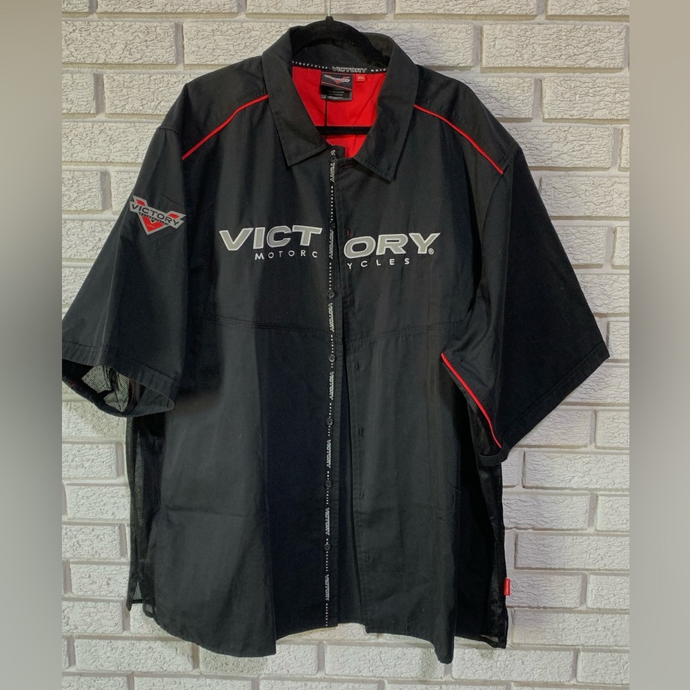 Victory Motorcycle Button-up Brand New